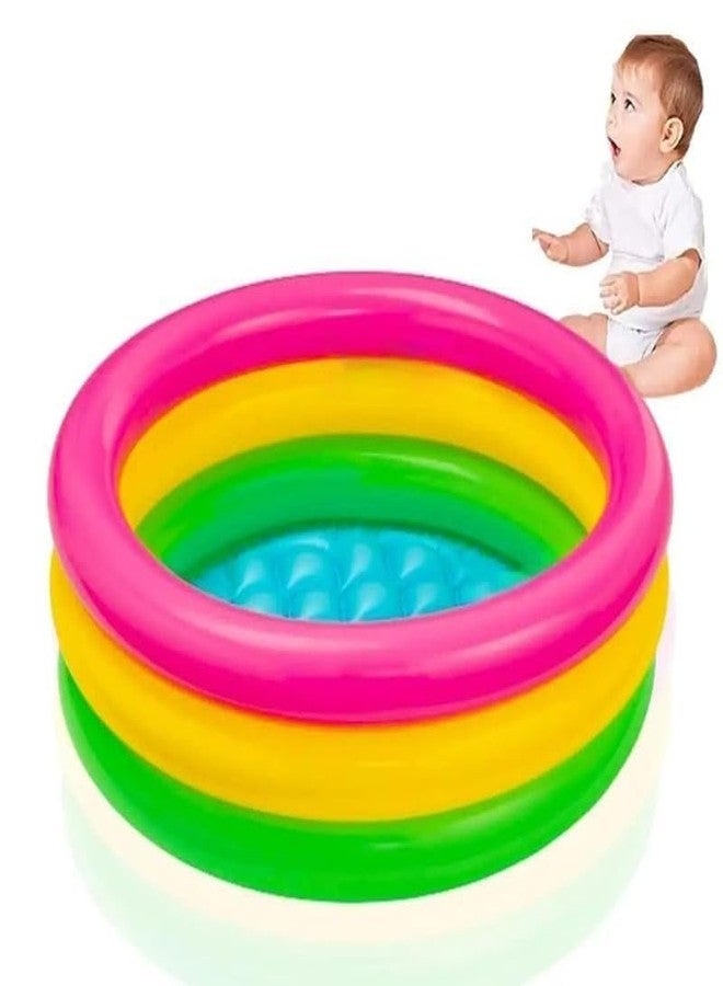 BlackZone Swimming Pool for Kids Folding & Durable Swim Center for Kids 1 to 5 Years Multicolour (Bath Tub 2 FT) - Image 2